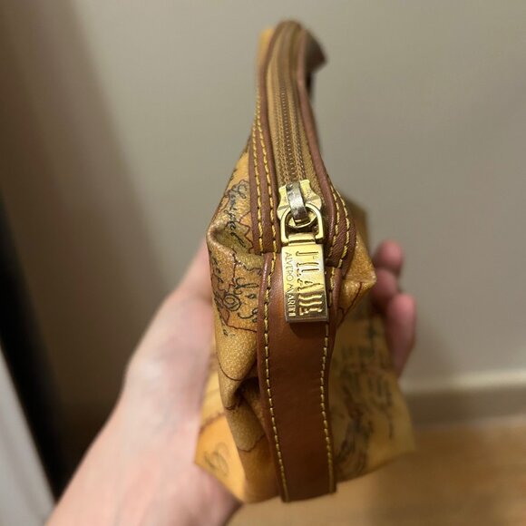 Alviero Martini Geo Classic Beauty Toiletry Cosmetic Bag 1A Classe Made In Italy - Picture 3 of 6